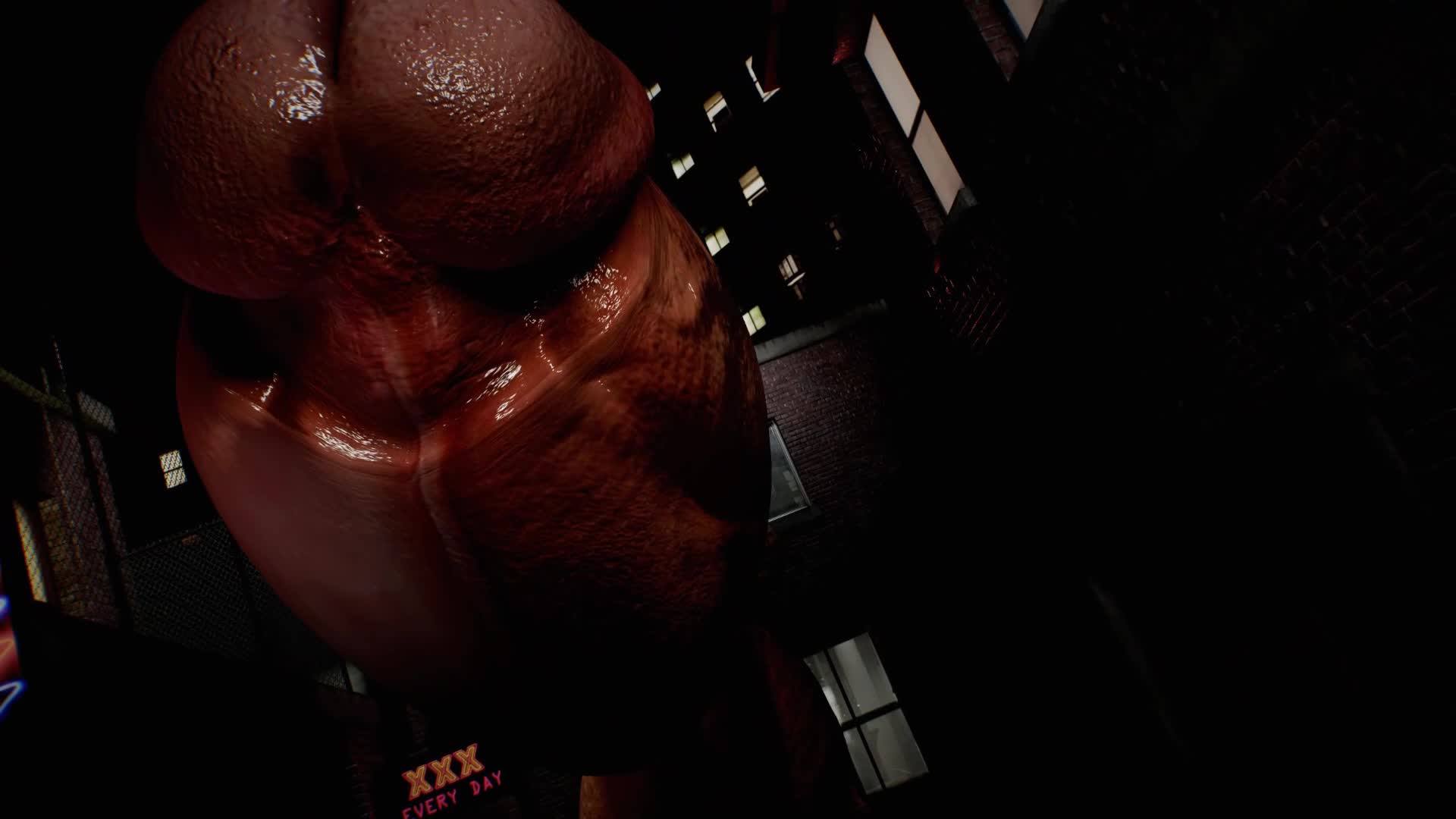 Futanari Muscle Growth-Giantess NSFW animation thumbnail