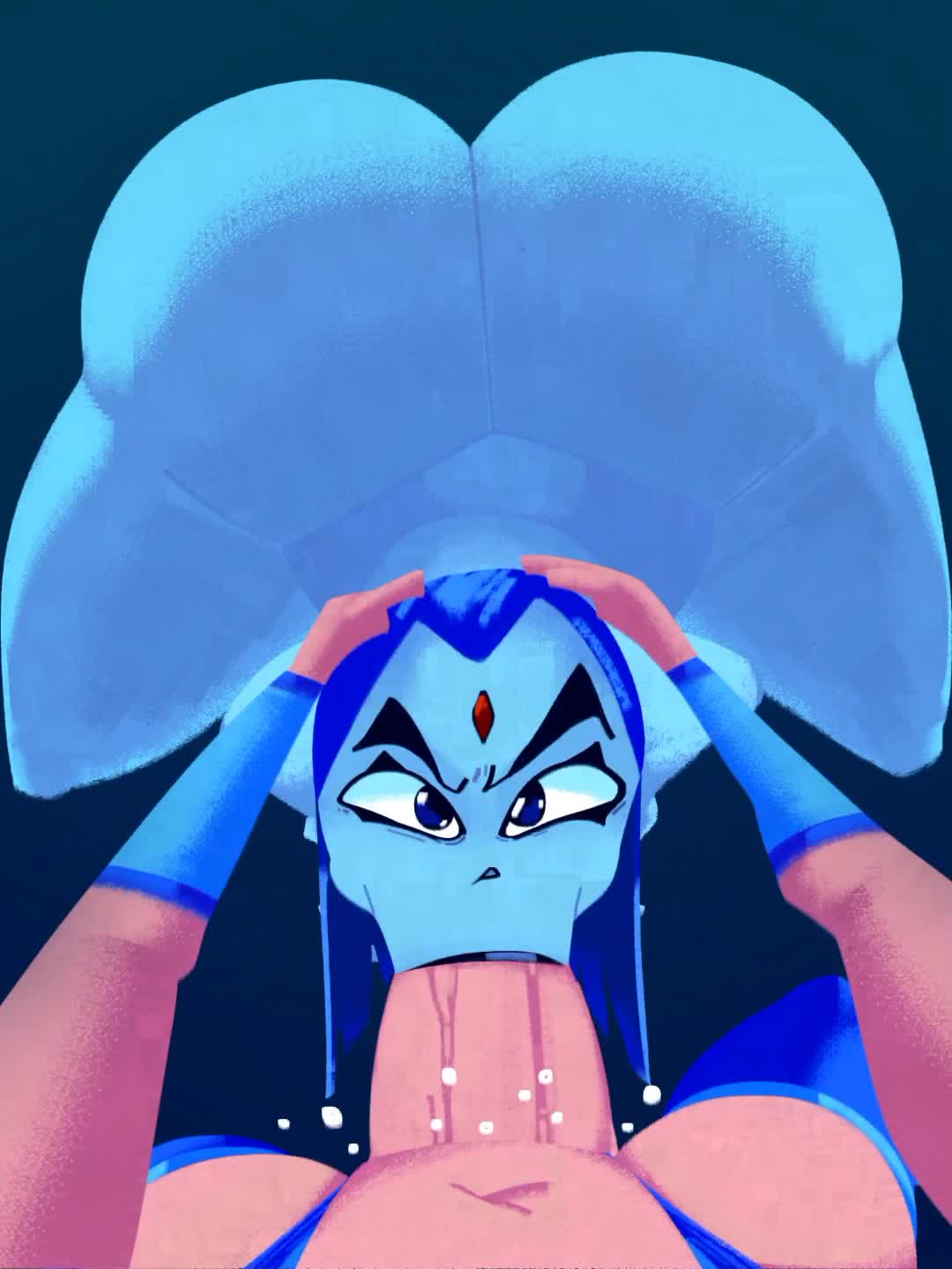 Raven’s Futa Face Fuck – Teen Titans NSFW animation thumbnail