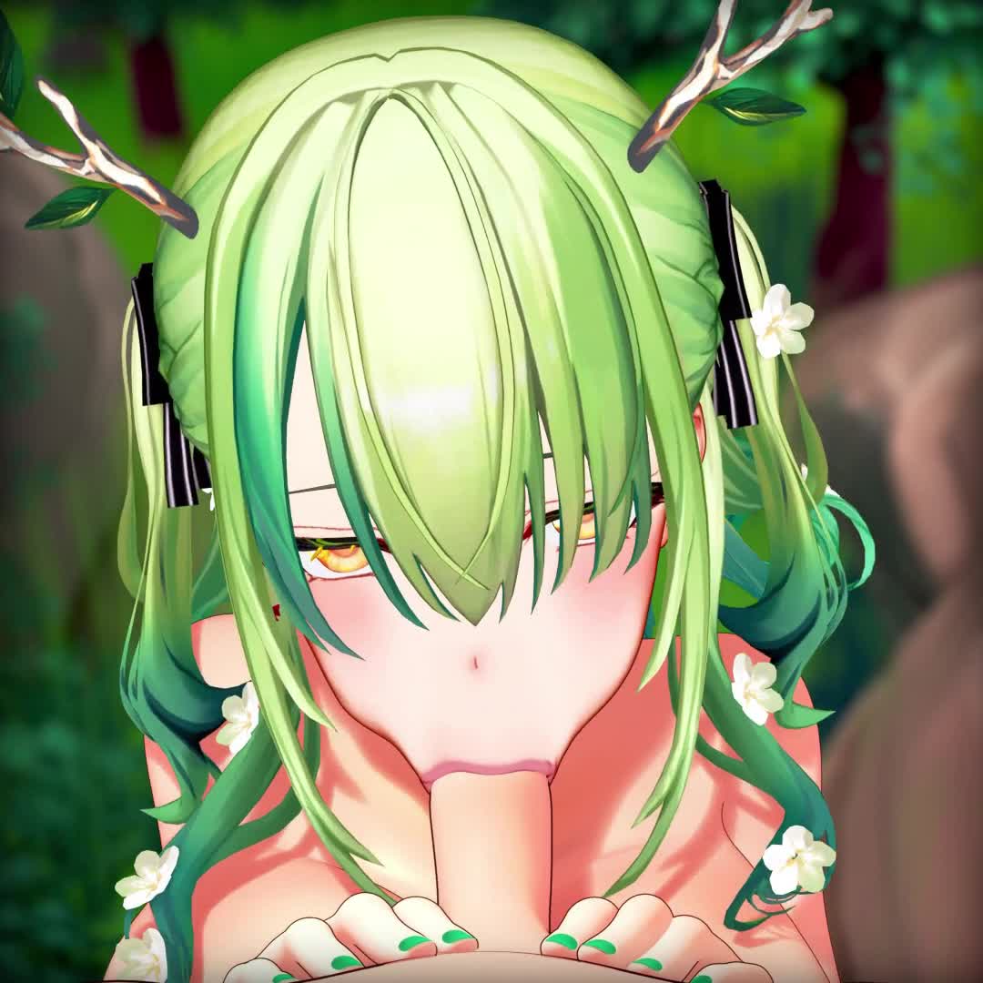 Ceres Fauna’s POV Deepthroat Blowjob – Hololive English NSFW animation thumbnail