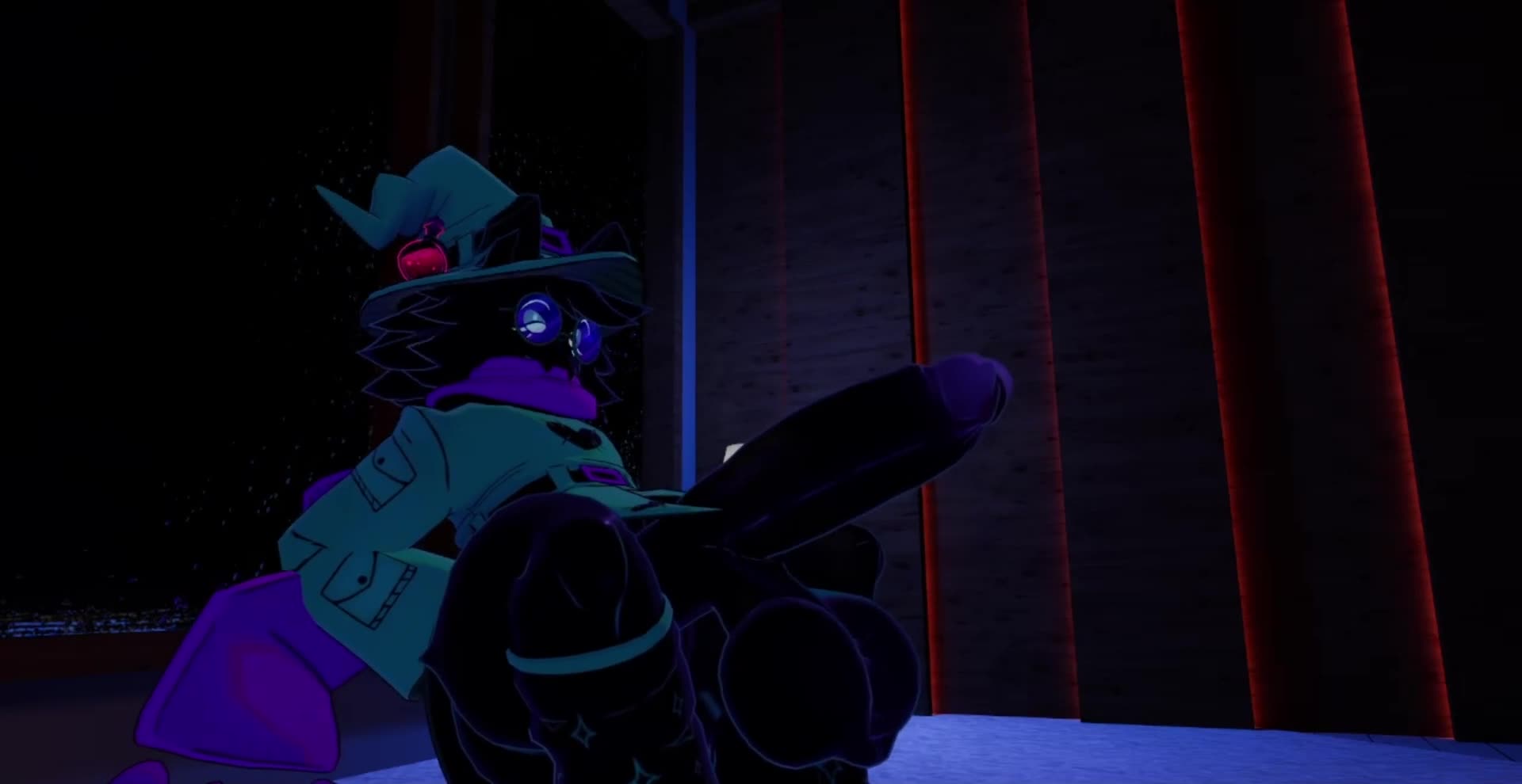 Black Fur Ralsei Flaccid Cock Tease – Deltarune NSFW animation thumbnail