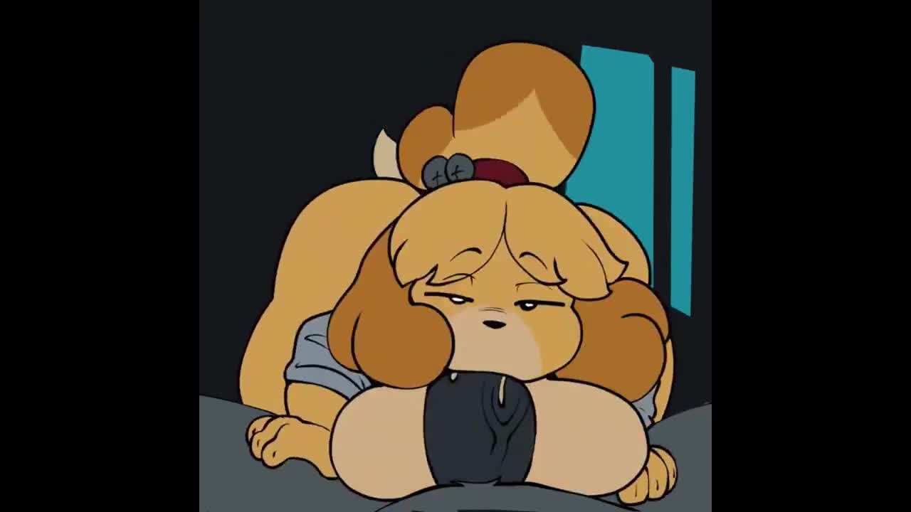 Isabelle Sloppy Deepthroat Post-Orgasm – Animal Crossing NSFW animation thumbnail