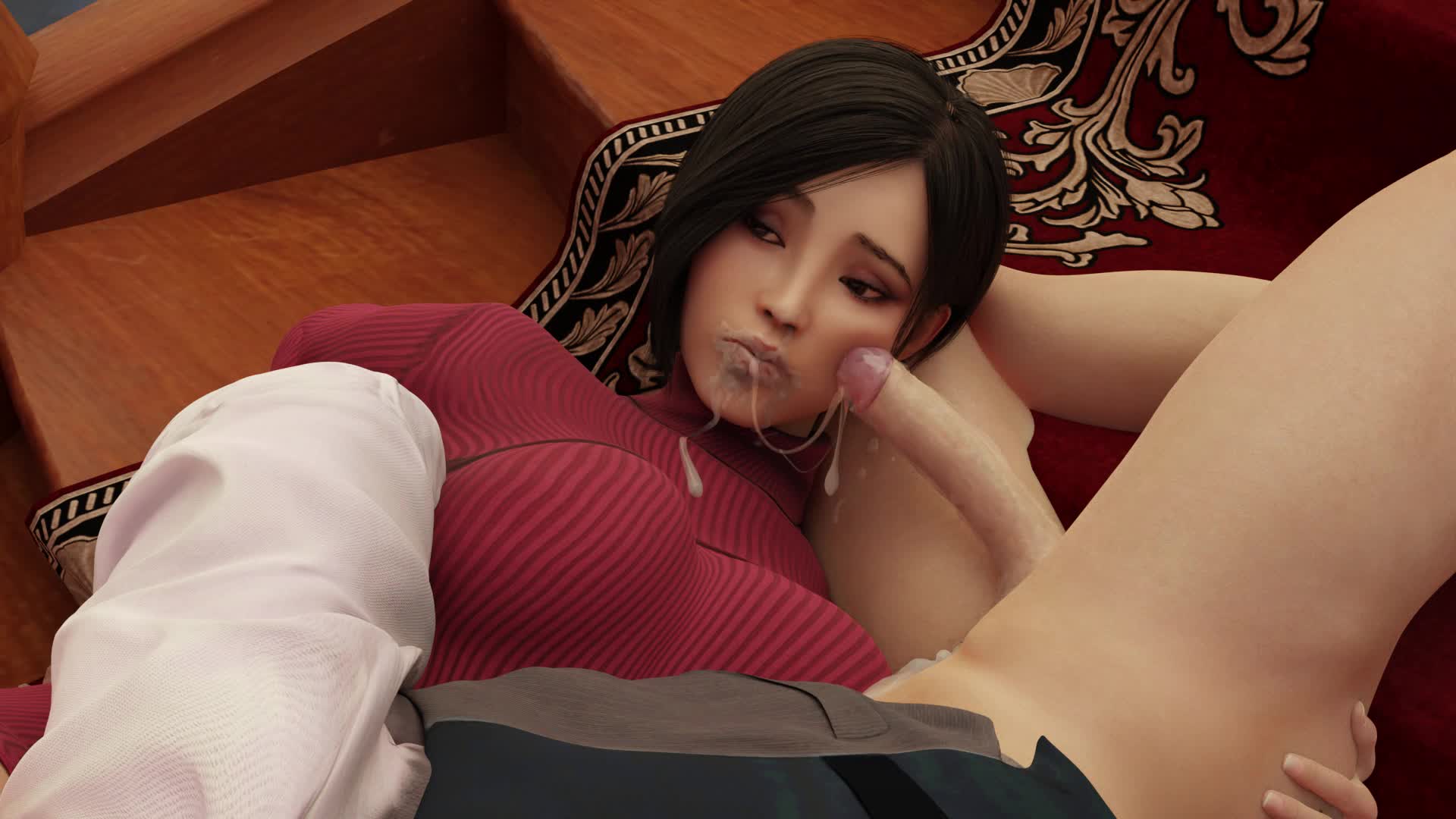 Leon Facefucks Ada Wong’s Throat – Resident Evil NSFW animation thumbnail