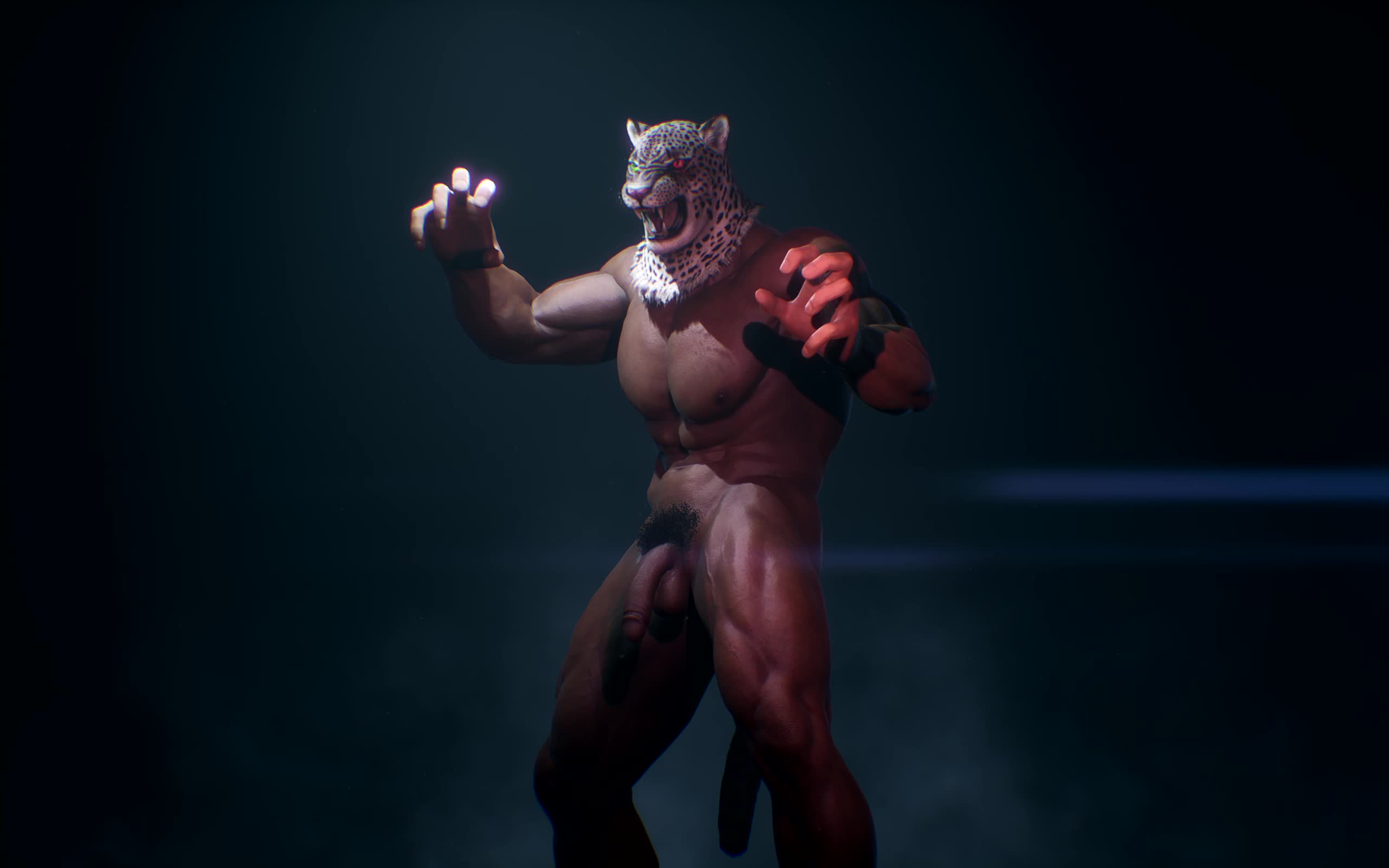 Armor King Nude Flaccid Penis Solo – Tekken 8 NSFW animation thumbnail
