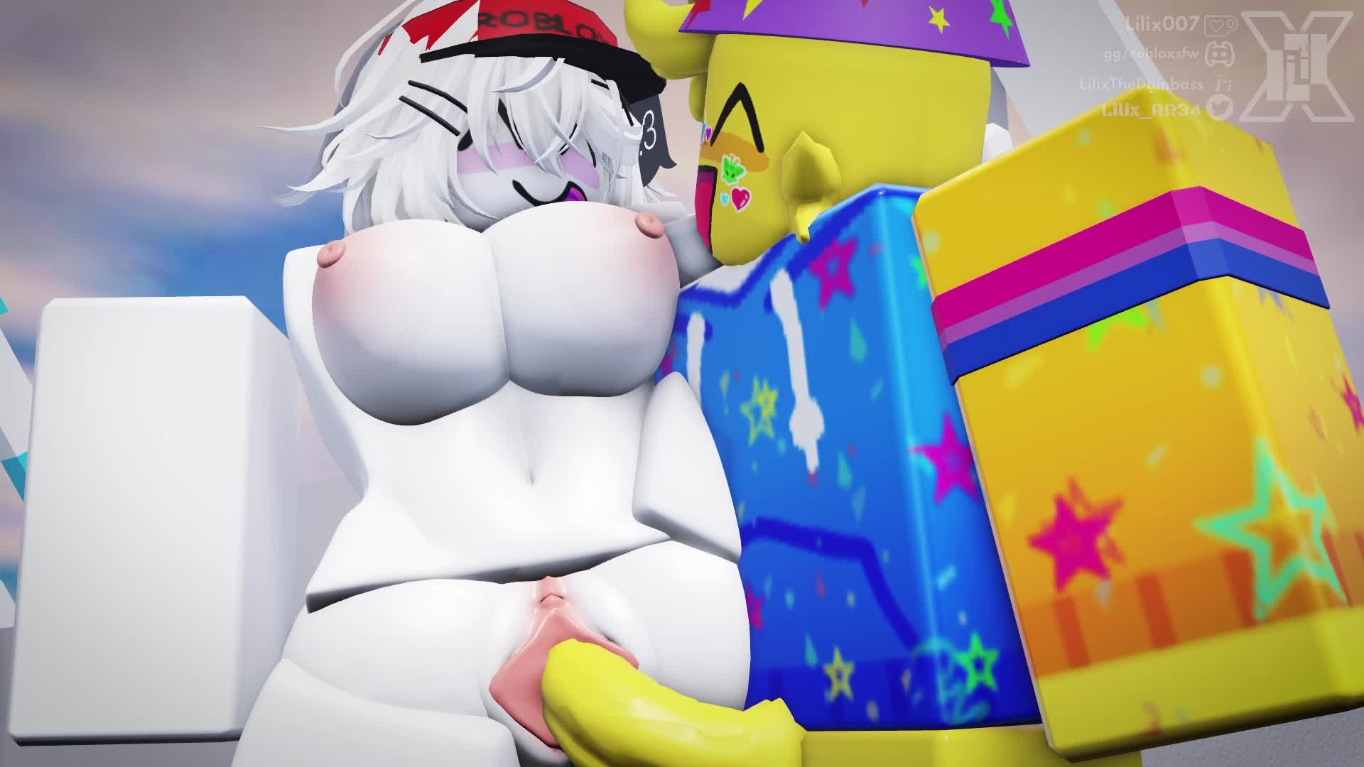 Retro Noob Girl Doggy Creampie – Roblox NSFW animation thumbnail