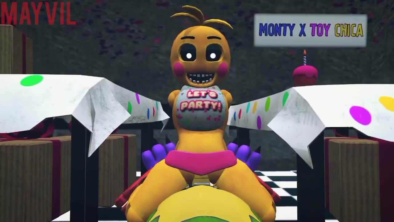 Toy Chica Blowjobs Monty – Five Nights at Freddy’s NSFW animation thumbnail