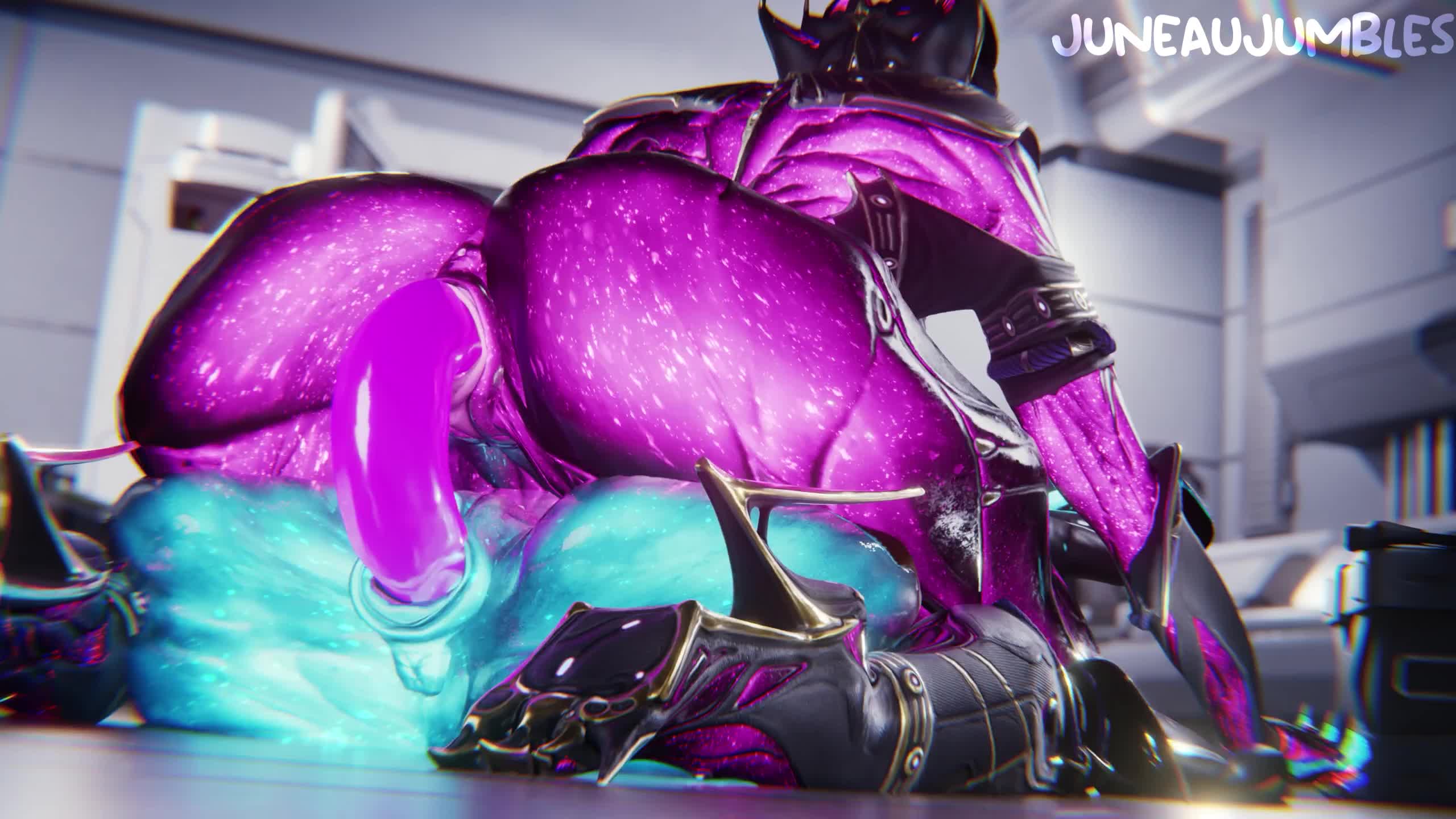 Ember and Valkyr Mutual Dildo Grind – Warframe NSFW animation thumbnail