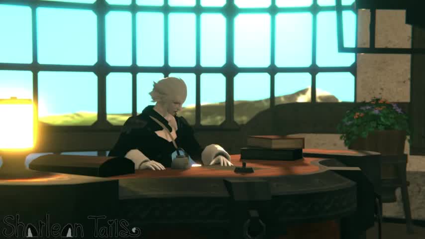 Futa Y’shtola Rides Dark-Skinned Miqo’te Cowgirl -FFXIV NSFW animation thumbnail