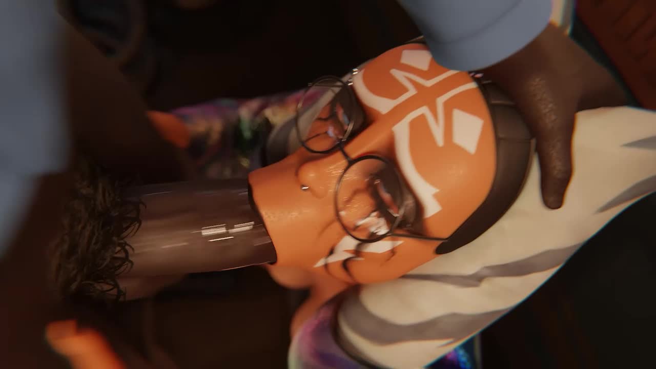 Ahsoka Tano Deepthroats Lando’s BBC in Bar – Star Wars NSFW animation thumbnail
