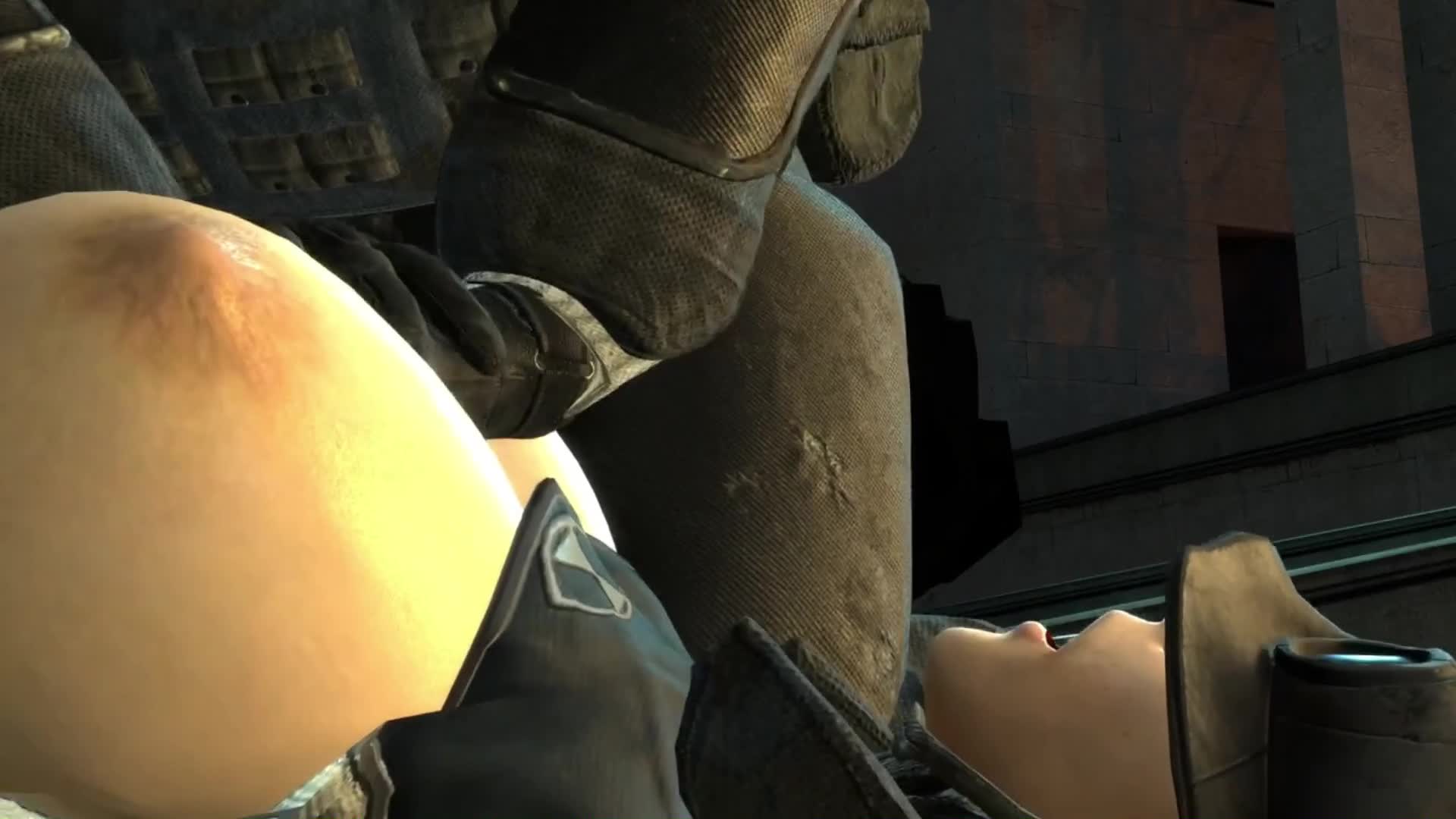 Combine Soldier Necro-Fucks Dead Pregnant Woman – Half-Life 2 NSFW animation thumbnail