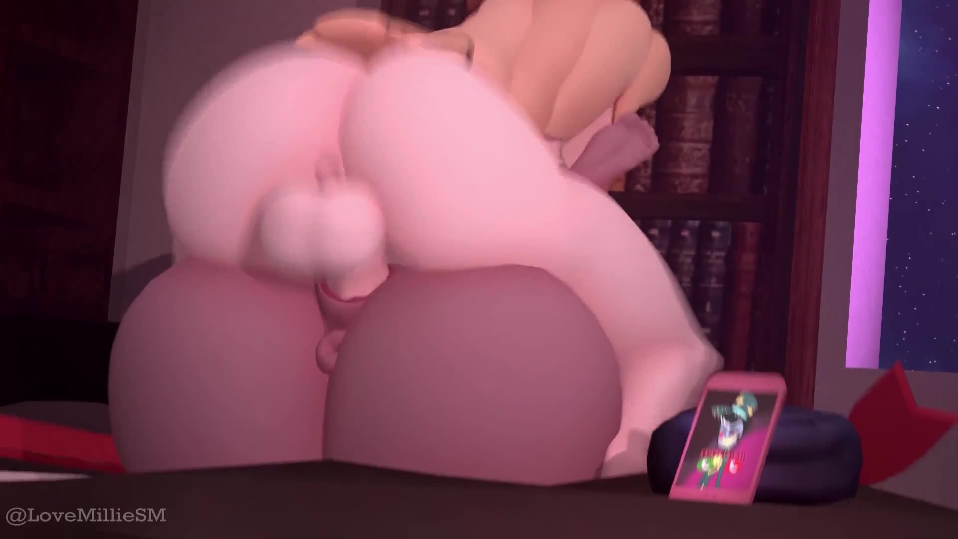 Futa Charlie Mating Press Fucks Vaggie – Hazbin Hotel NSFW animation thumbnail