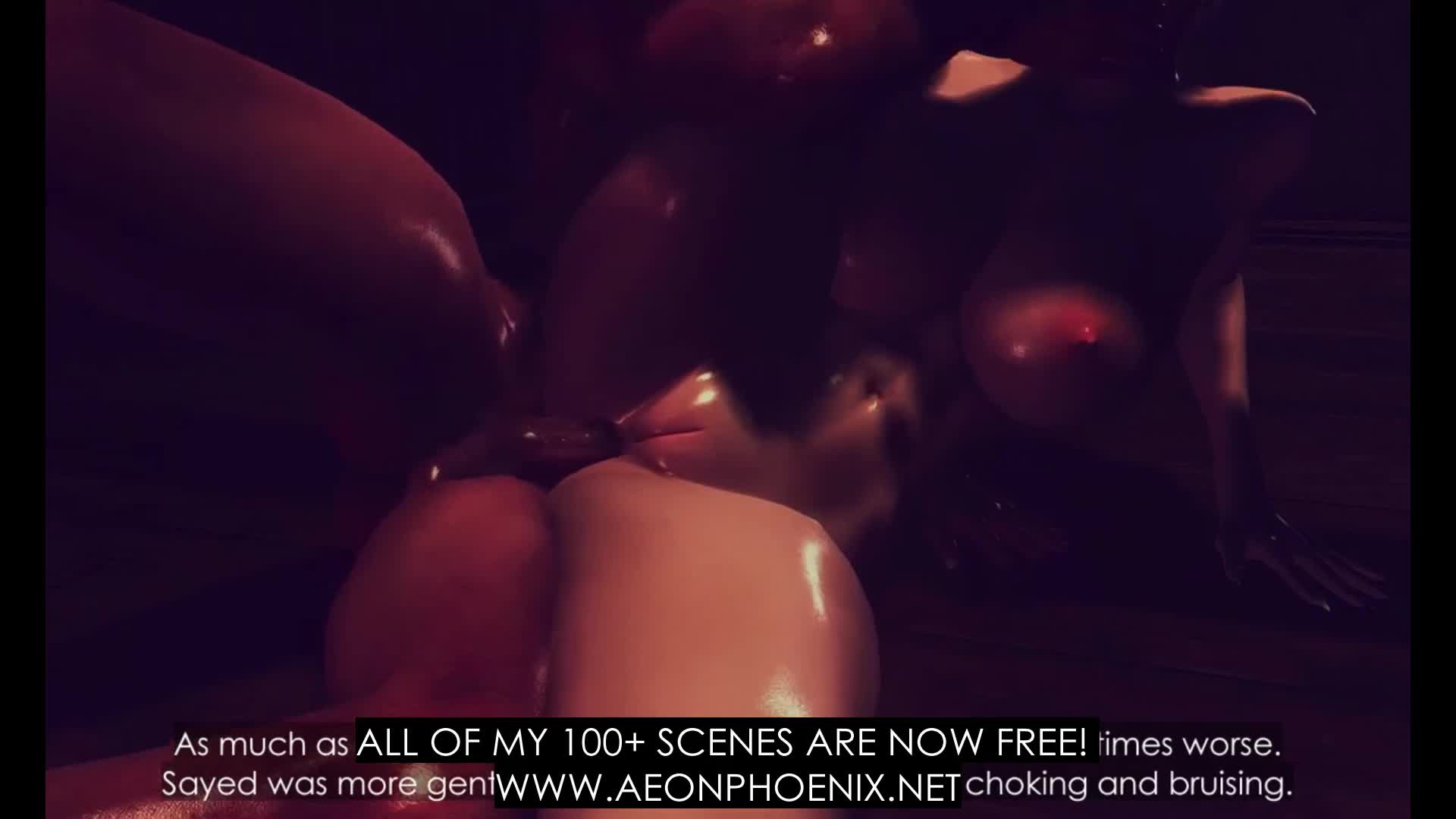 Hinata 2B Sakura Futa Anal Gangbang Male -Naruto x Nier NSFW animation thumbnail