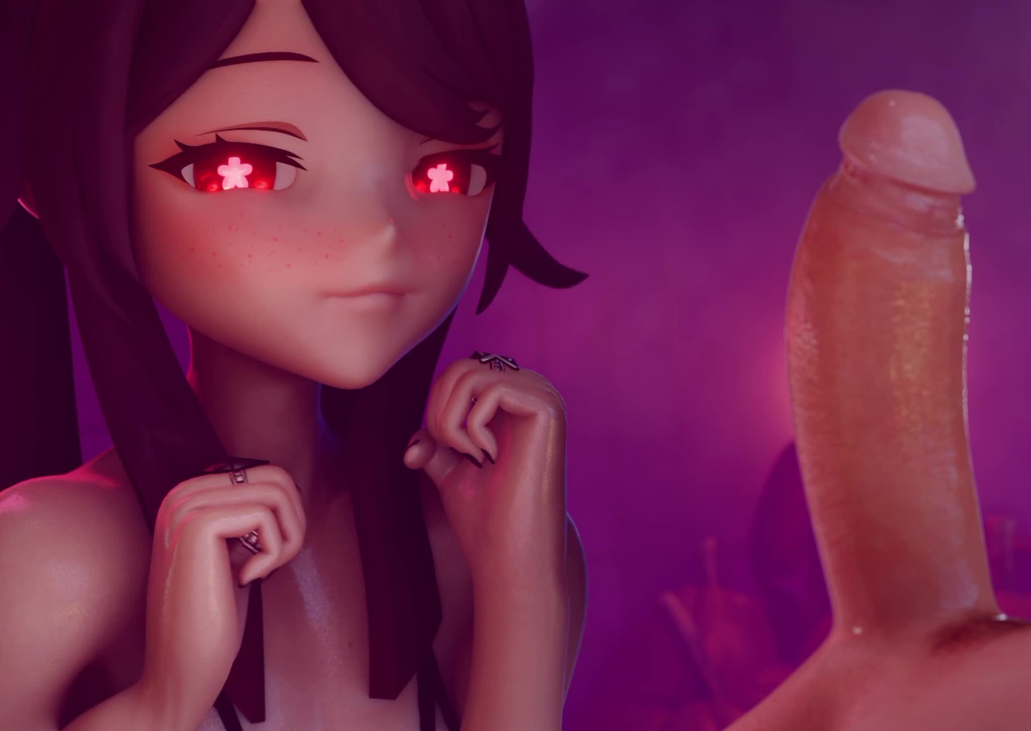 Hu Tao Femdom Cock Tease – Genshin Impact NSFW animation thumbnail