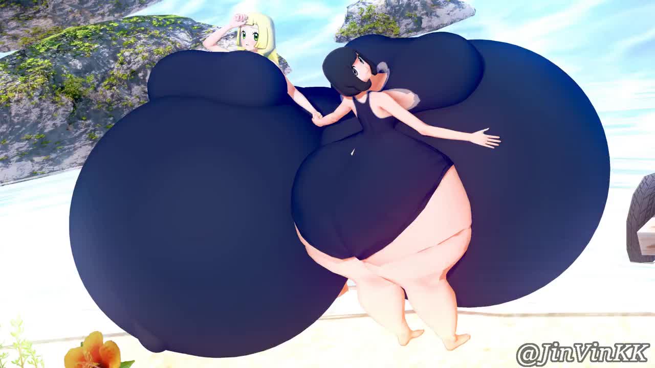 Lillie & Selene Hyper-Pregnant Bellies – Pokémon SM NSFW animation thumbnail