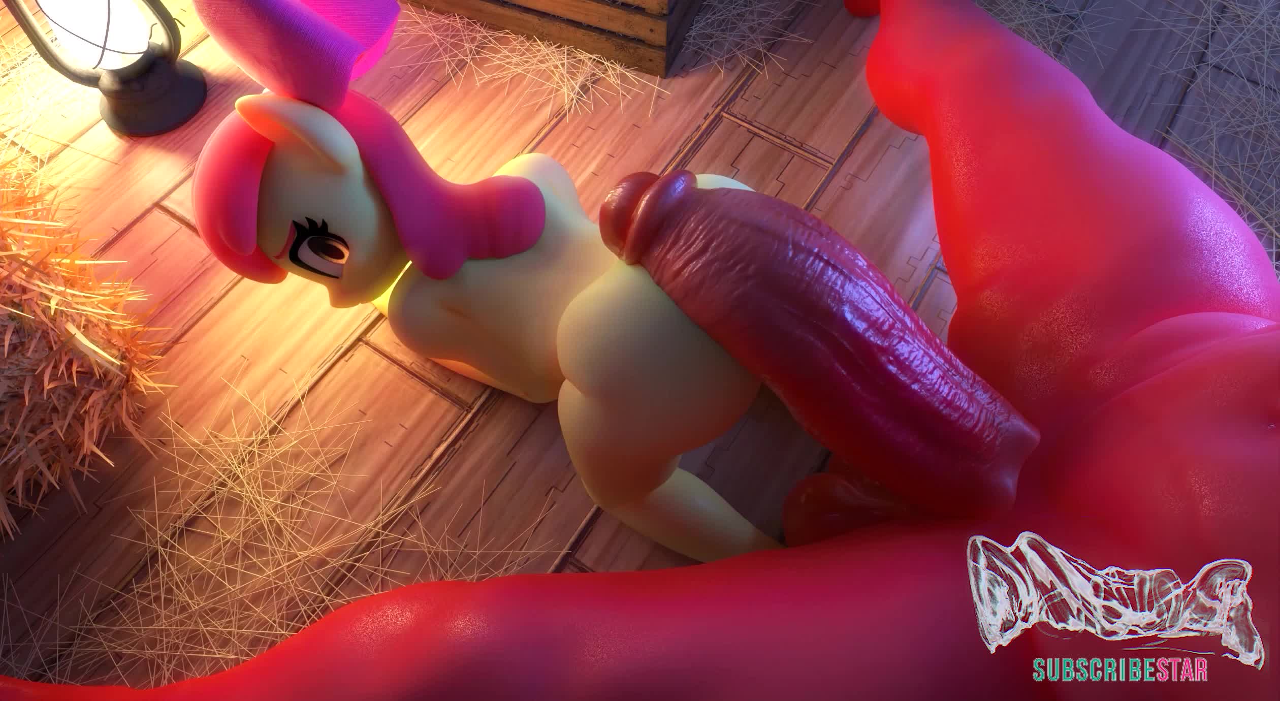 Apple Bloom Hotdogged by Big Mac – My Little Pony NSFW animation thumbnail