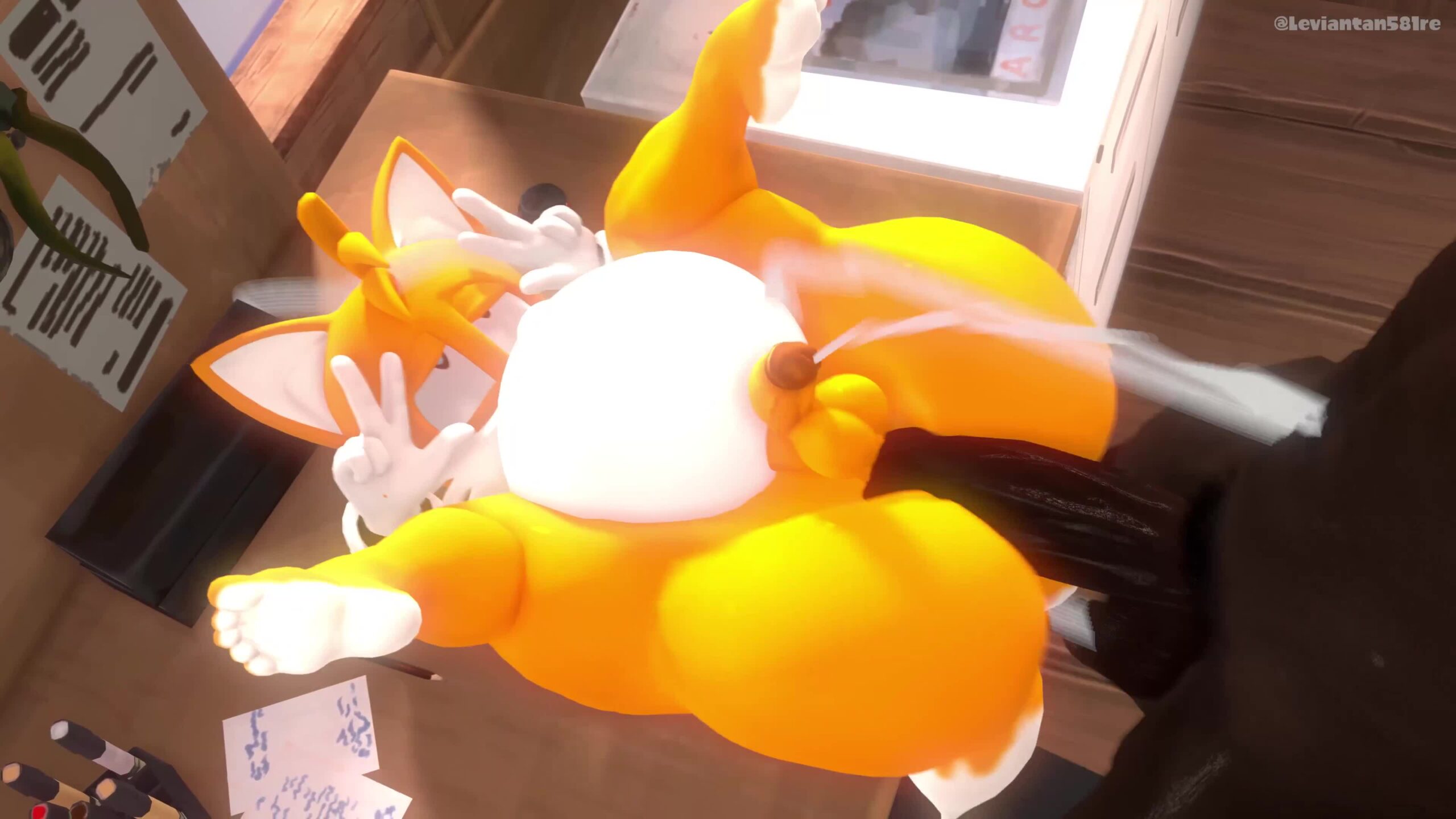 Femboy Tails Cumflated Huge Ass -Sonic the Hedgehog NSFW animation thumbnail
