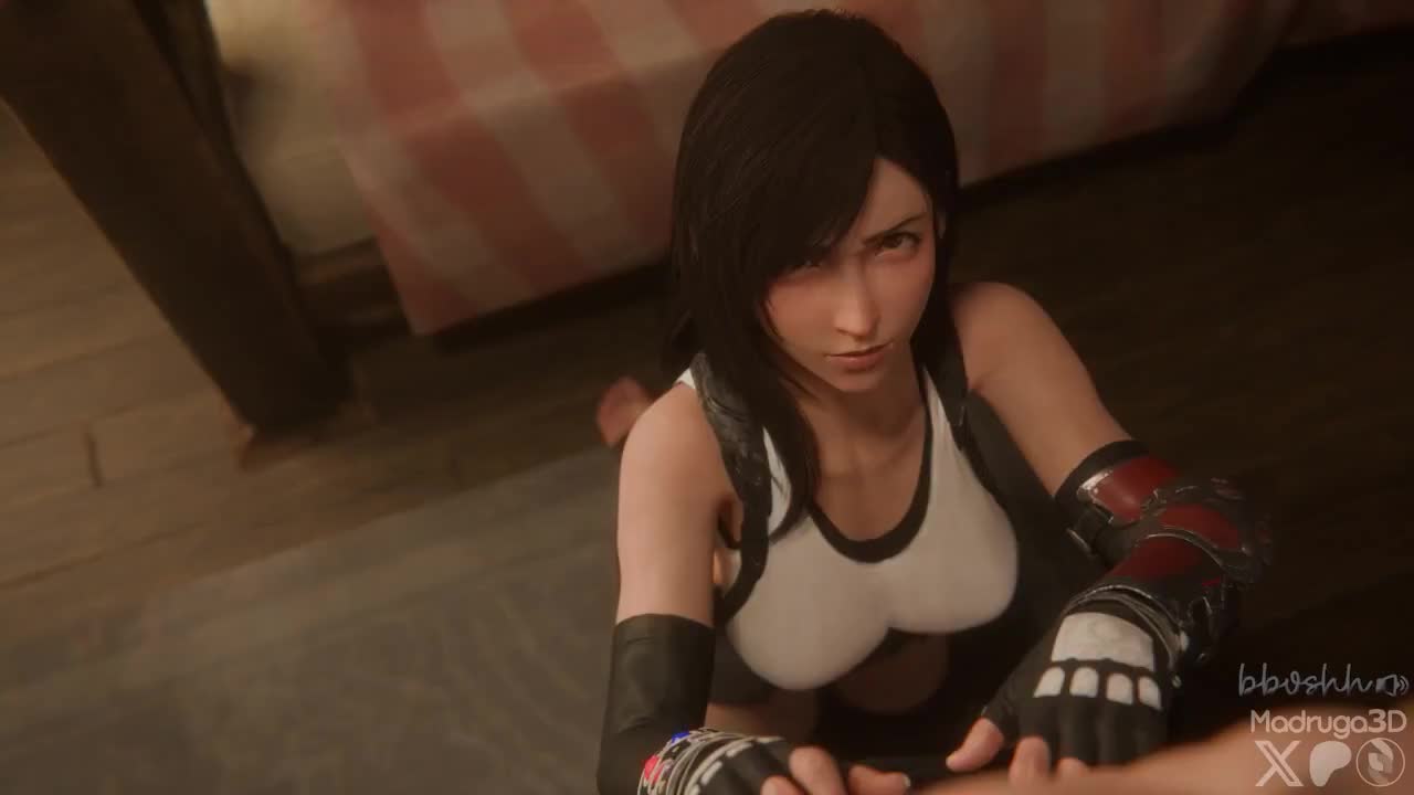 Tifa Lockhart Blowjob Cowgirl Creampie -FFVII Remake NSFW animation thumbnail