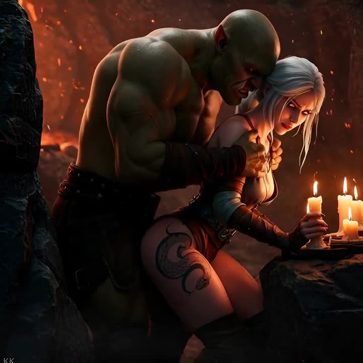 Ciri Bent Over Pounded by Orc -The Witcher 3 NSFW animation thumbnail