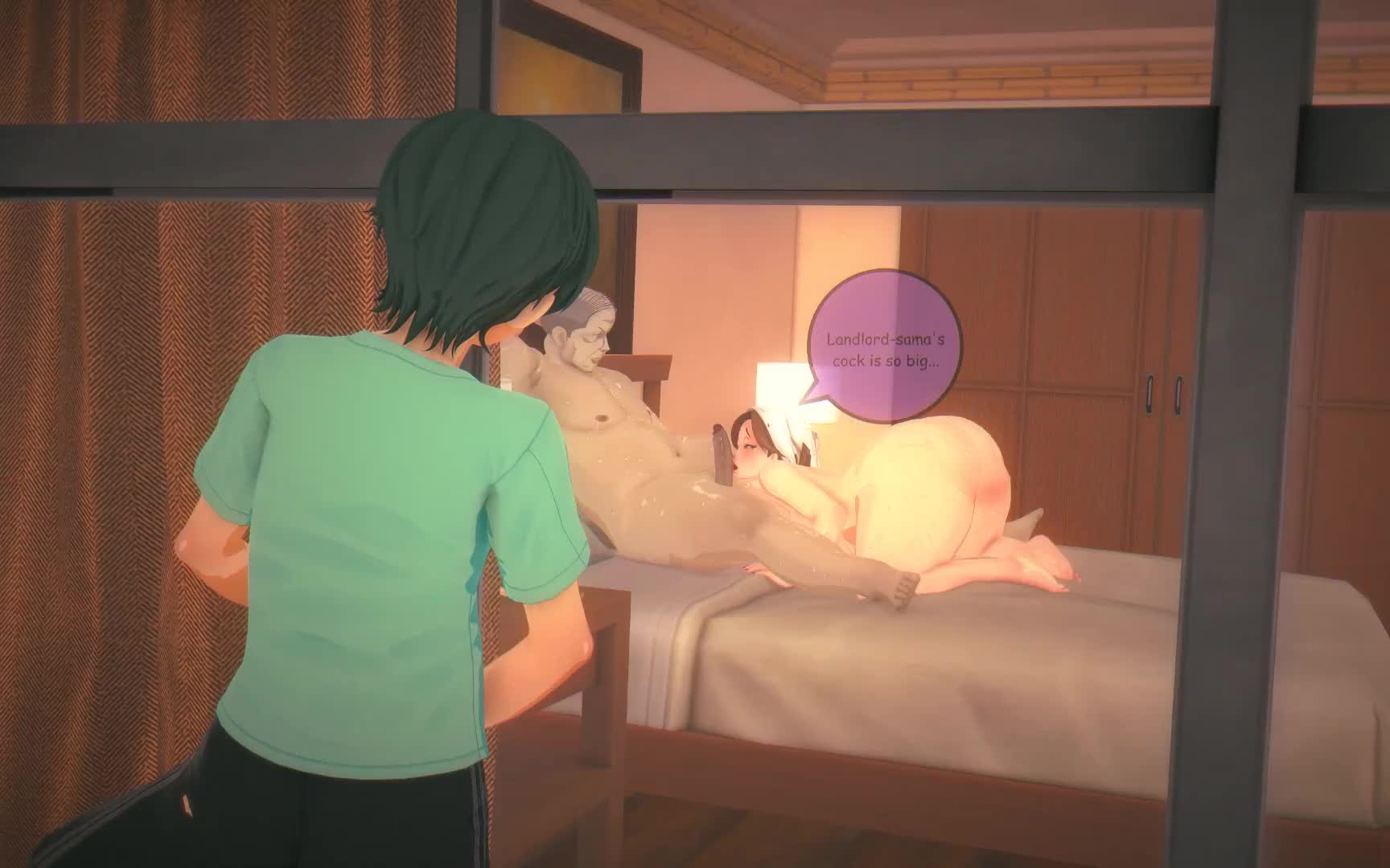 Glasses MILF Fucked by Ugly Landlord for Rent NSFW animation thumbnail