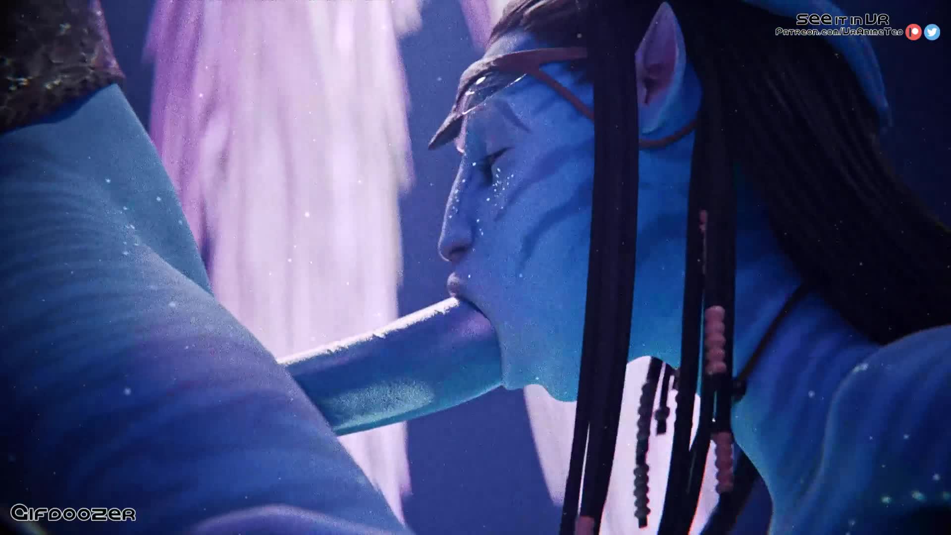 Neytiri Deepthroats Jake Sully’s Huge Na’vi Cock -Avatar NSFW animation thumbnail