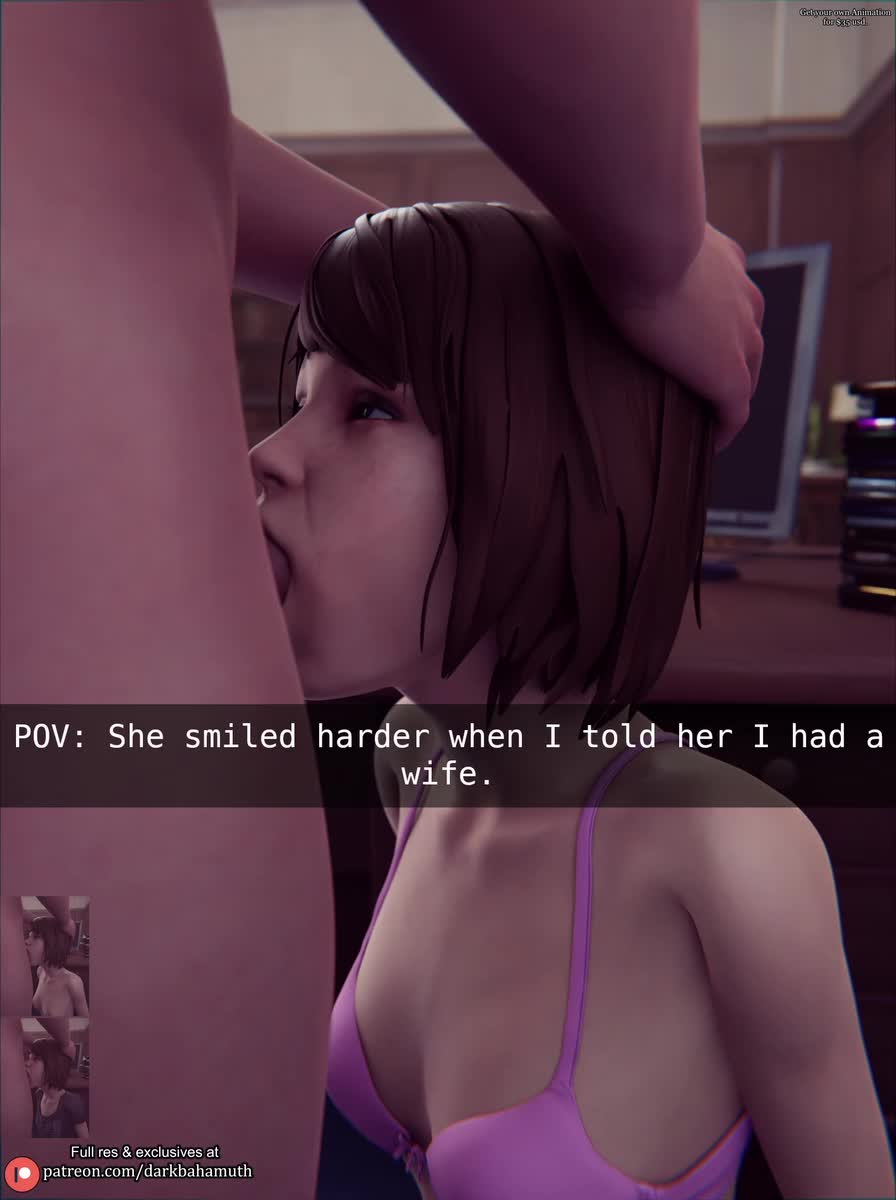 Max Caulfield Sucks Cheating Husband’s Cock – Life is Strange NSFW animation thumbnail