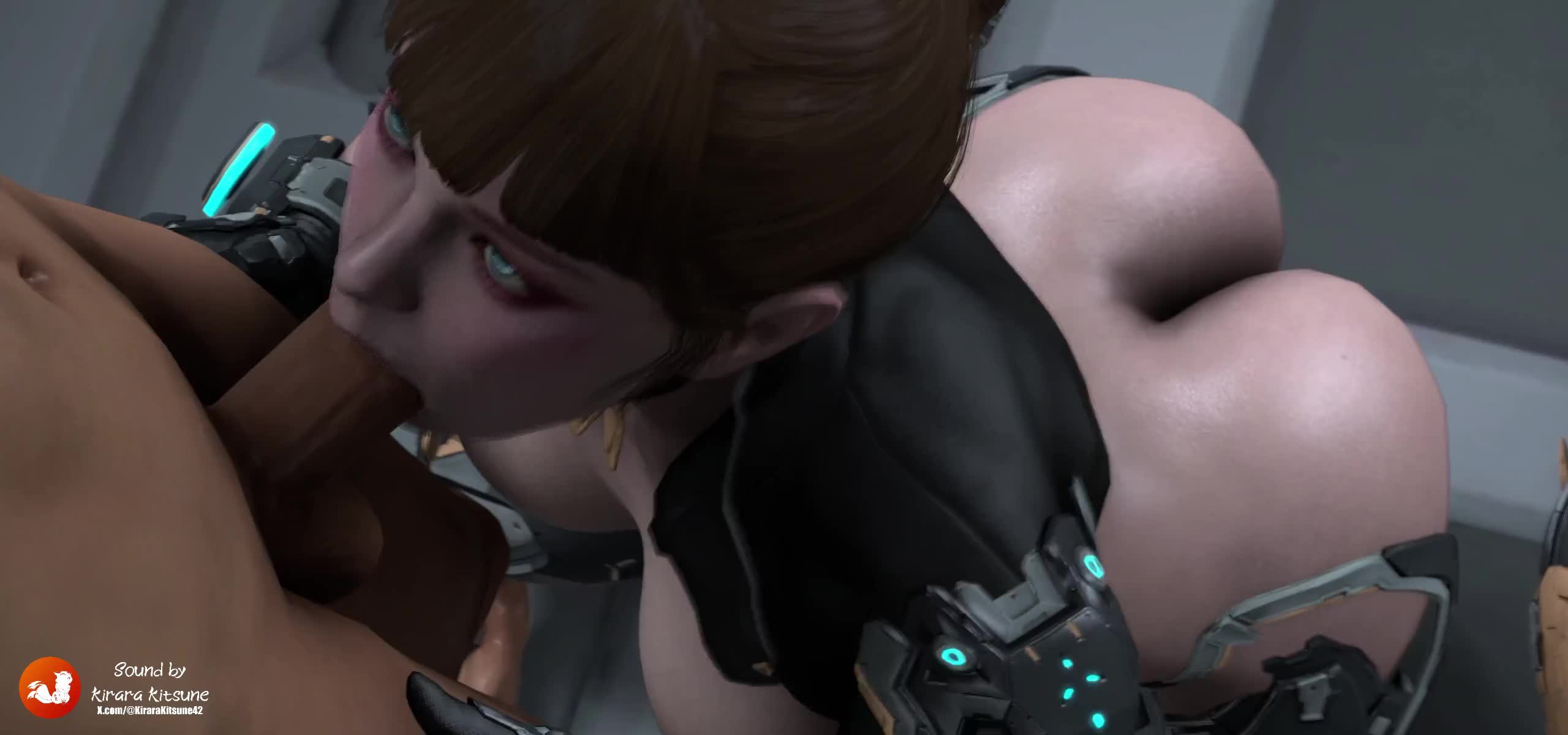 Bunny Passionate Blowjob on Dark Cock – First Descendant NSFW animation thumbnail