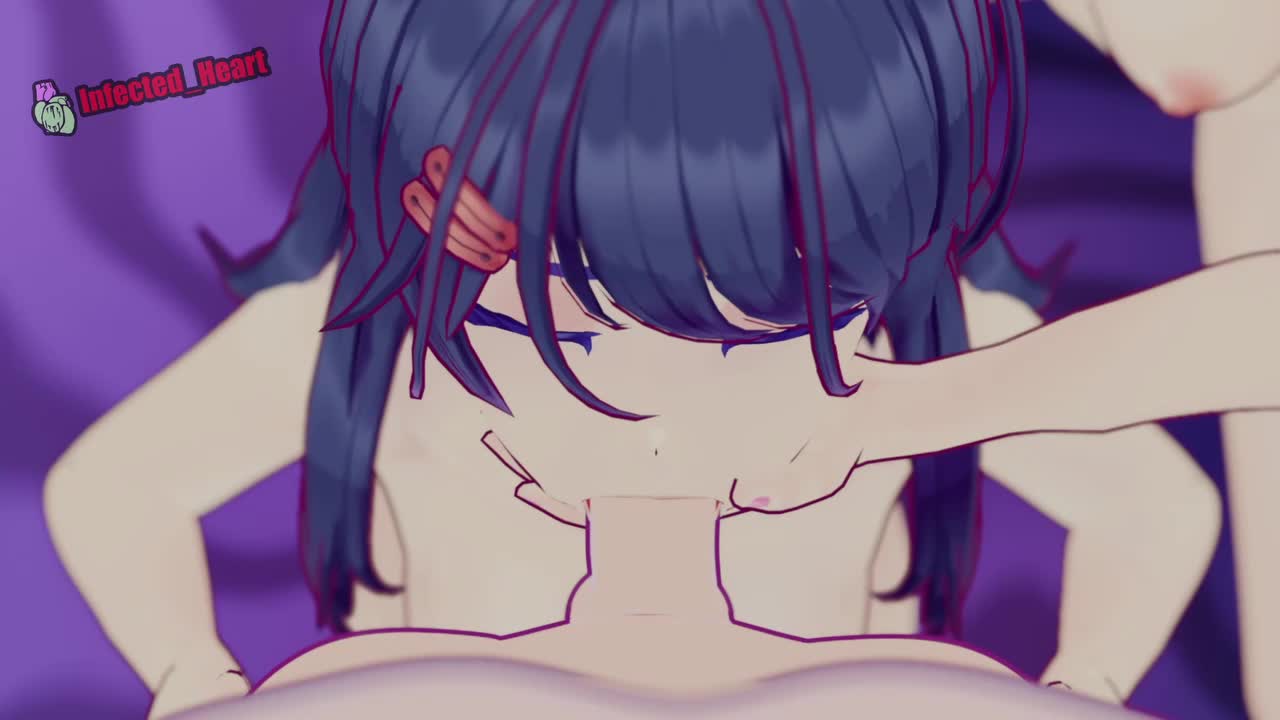 Crazy Mita & Kind Mita Double Blowjob Threesome – Miside NSFW animation thumbnail