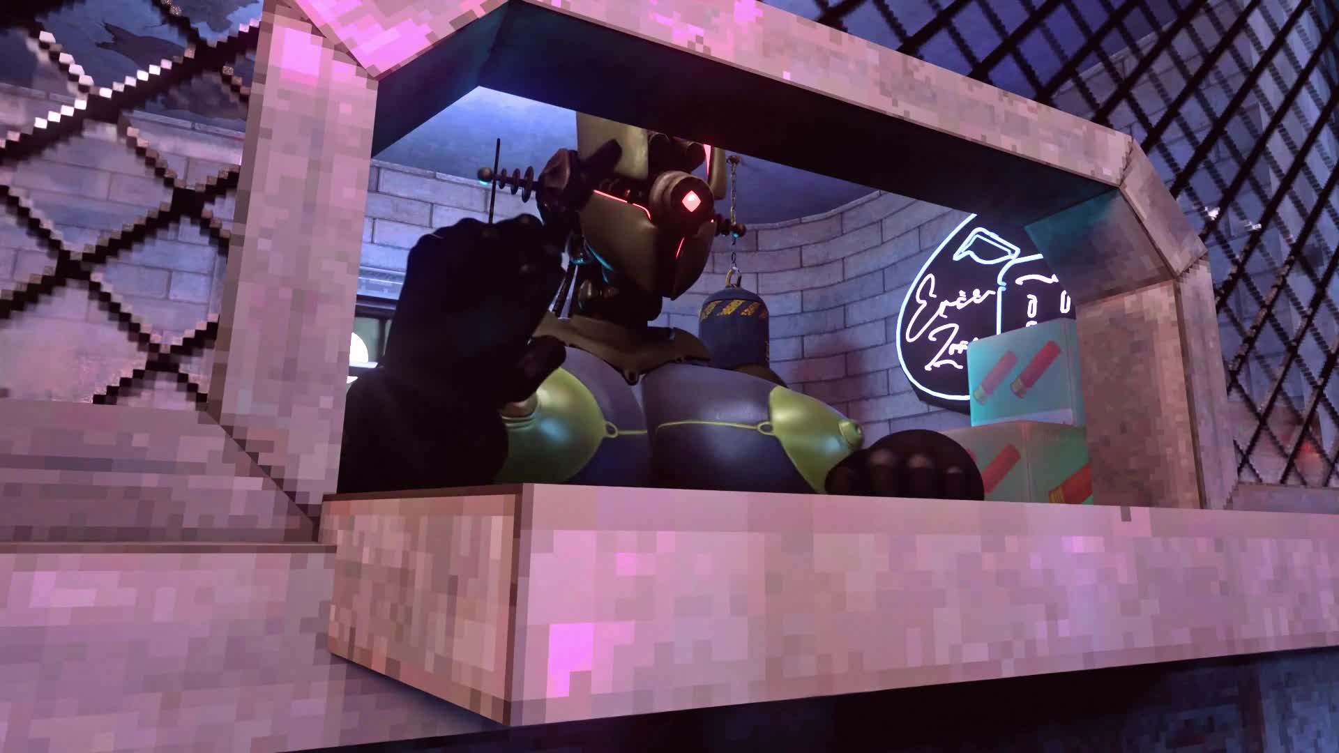 Kleo Expels Grenade from Stuffed Fat Ass -Fallout 4 NSFW animation thumbnail