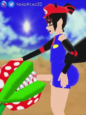 Piranha Plant Blowjob Fox Boy Mario Cosplay – Super Mario Bros. NSFW animation thumbnail