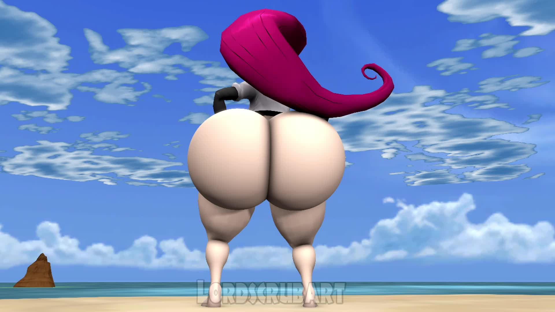 Jessie Smothers Surprised Kasumi with Huge Ass -Pokemon NSFW animation thumbnail