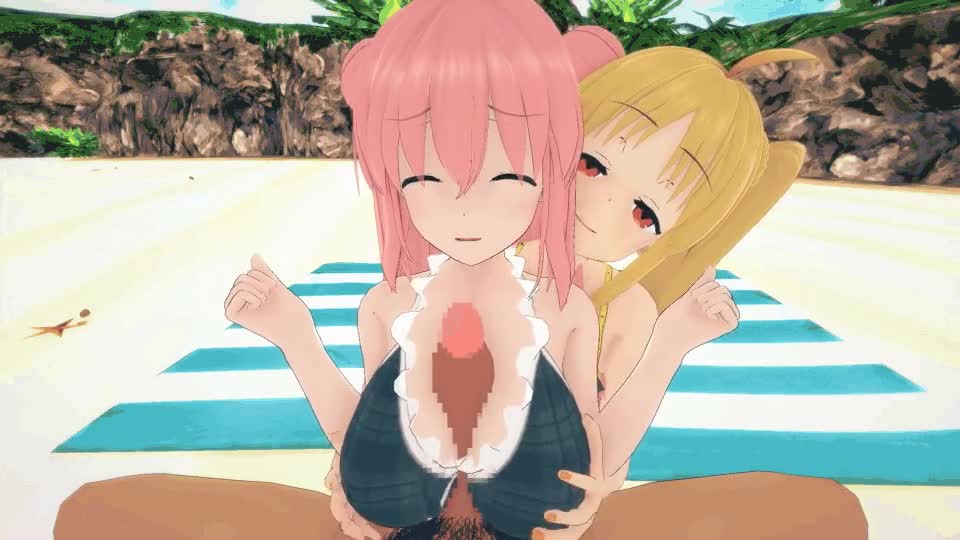 Hitori Gotoh & Nijika Bikini Titjob – Bocchi the Rock! NSFW animation thumbnail