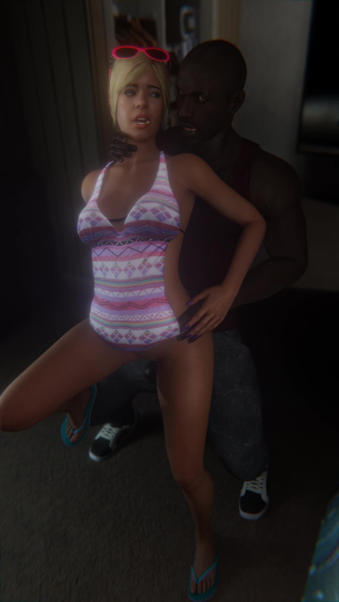 Tracey De Santa Interracial Standing Fuck -GTA V NSFW animation thumbnail