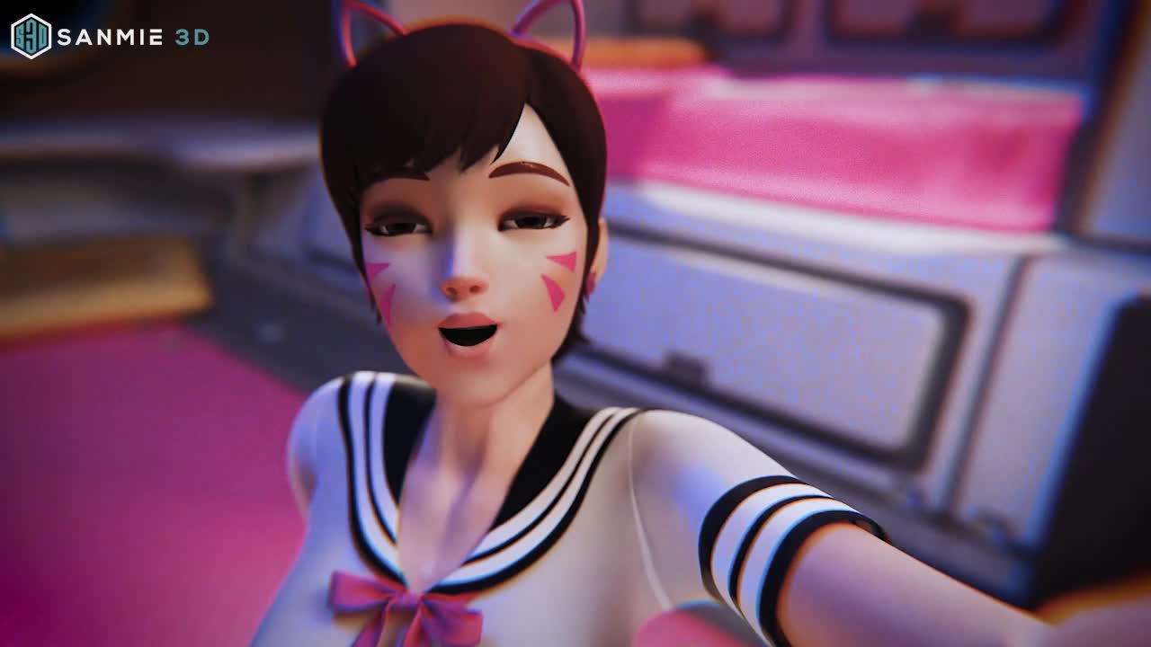 D.Va Schoolgirl Anal Dildo Masturbation POV – Overwatch thumbnail