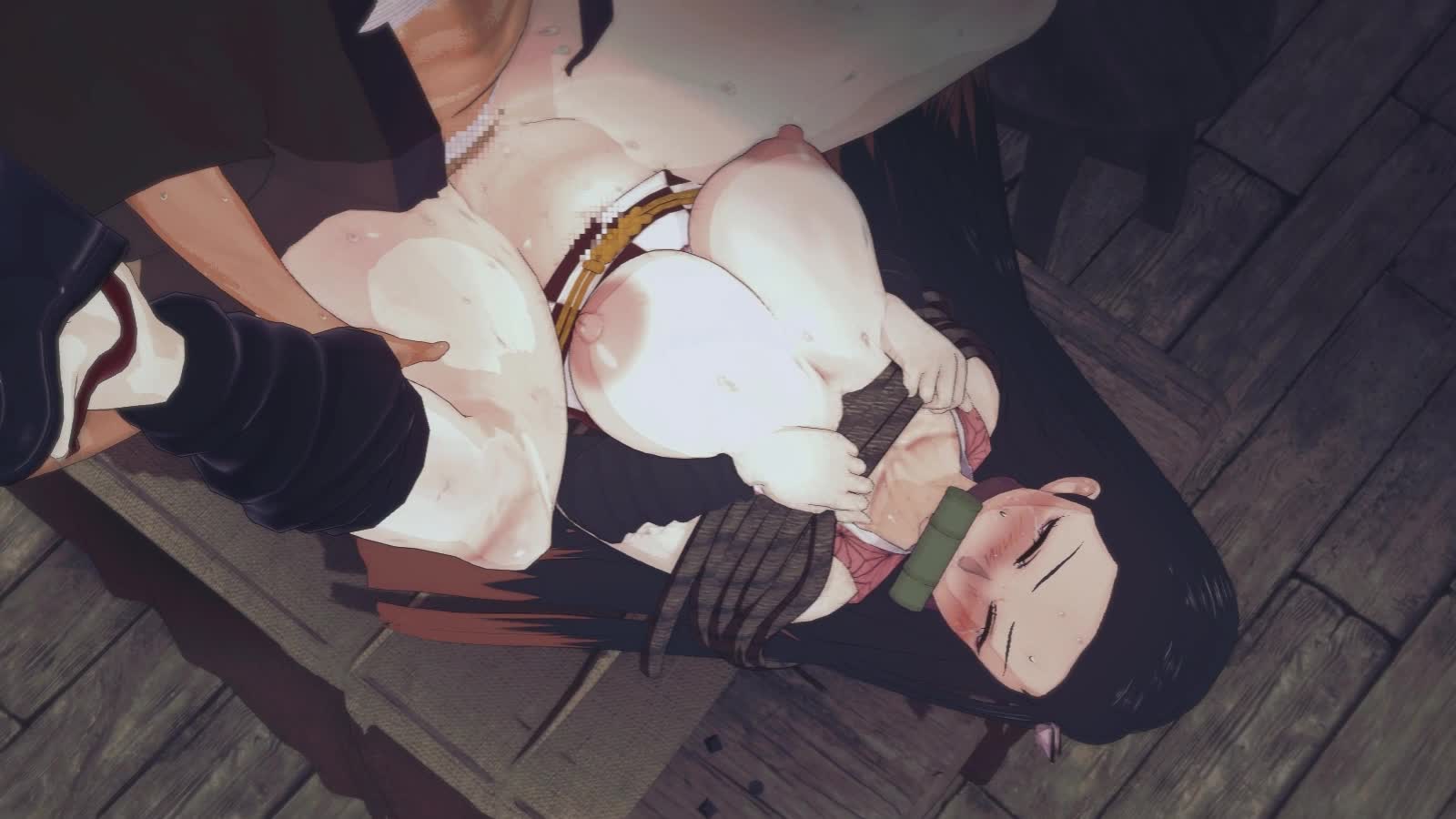 Nezuko Tied and Fucked Missionary – Demon Slayer thumbnail