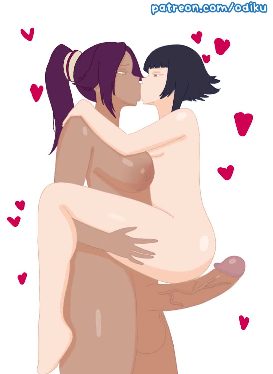 Yoruichi’s Dominant Futa Anal Fuck on Soifon – Bleach NSFW animation thumbnail