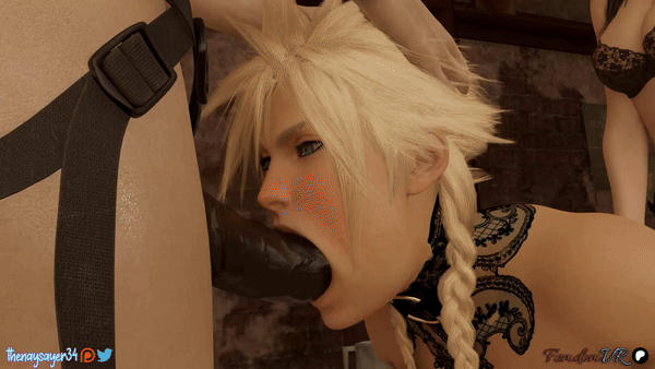 Cloud Strife Spit Roasted in Femdom Gangbang – Final Fantasy NSFW animation thumbnail