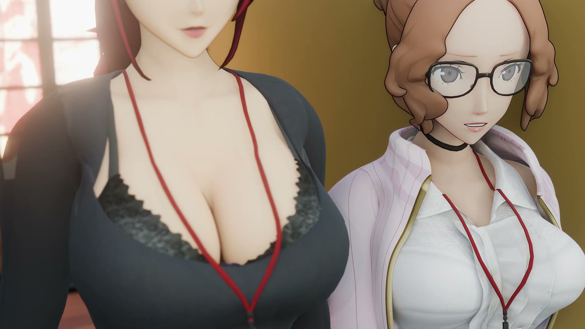 Mitsuru and Haru Gangbang Spitroast – Persona thumbnail