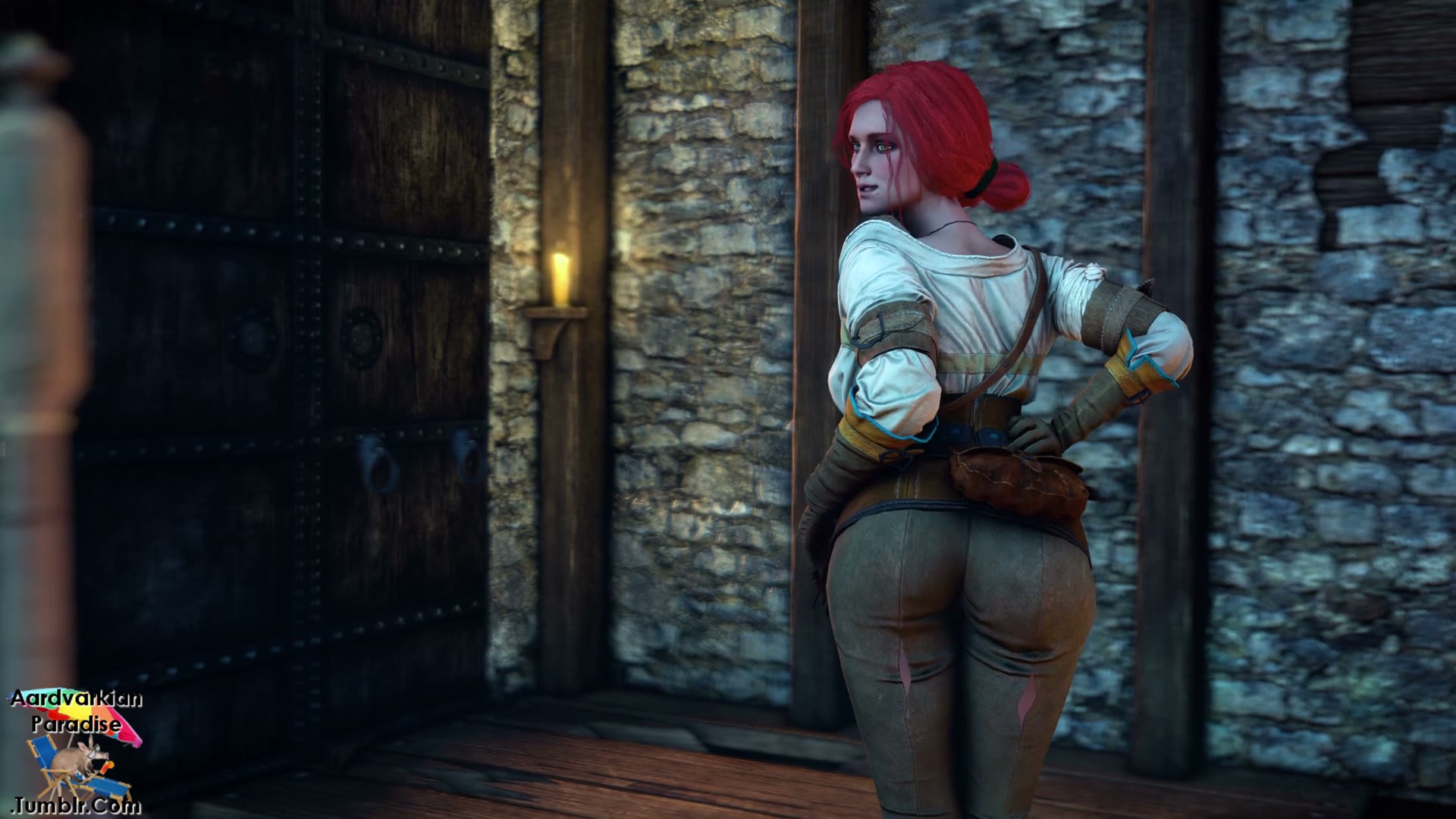 Ciri Bent Over by Geralt – The Witcher 3 thumbnail