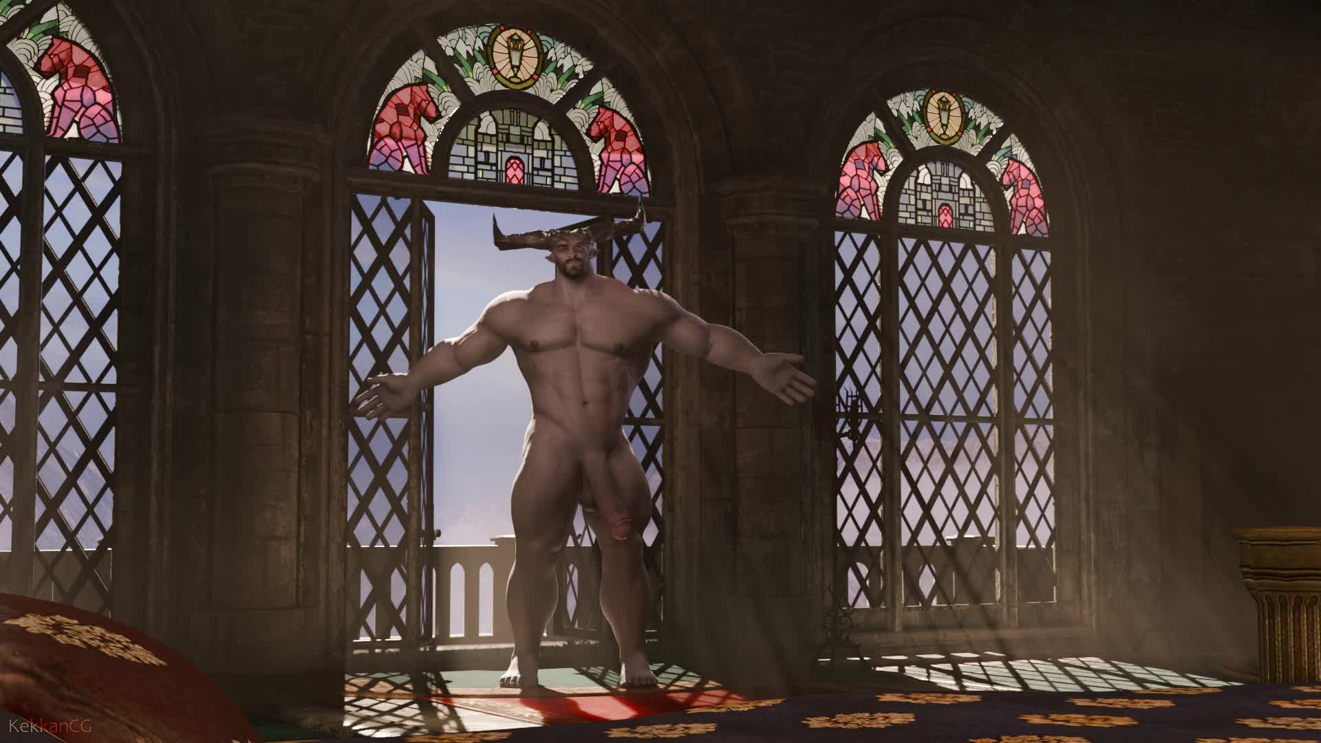 Iron Bull’s Muscular Nude Celebration – Dragon Age thumbnail
